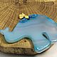 Blue Elephant Agate Pendant. Pendants. Selberiya shop. Online shopping on My Livemaster.  Фото №2