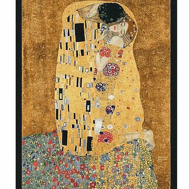 Материалы для творчества ручной работы. Ярмарка Мастеров - ручная работа Robert Kaufman Gustav Klimt ПОЦЕЛУЙ Американский хлопок. Handmade.