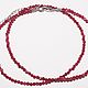 Choker beads made of natural rubies. Chokers. podaro4ek22. Online shopping on My Livemaster.  Фото №2