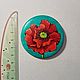 The 'Poppy' icon (oil on canvas). Badge. things (schtu4ki). My Livemaster. Фото №4