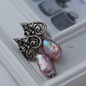Украшения handmade. Livemaster - original item Baroque pearl Earrings 