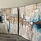 ABSTRACT MIX DIPTYCH , 140/70см. Картины. Ирина Бронникова ✅. Интернет-магазин Ярмарка Мастеров.  Фото №2