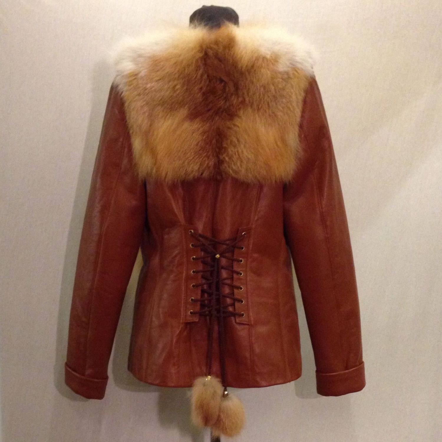Куртка из рыжей лисы