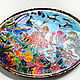 'Underwater World ' - A large plate on the wall author's painting. Decorative plates. Art by Tanya Shest. Online shopping on My Livemaster.  Фото №2