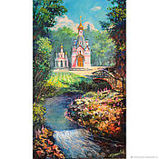 Картины и панно handmade. Livemaster - original item The picture Church of the Holy spring Talezh. Handmade.