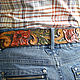 Order Handmade leather belt, color. schwanzchen. Livemaster. . Straps Фото №3
