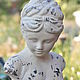Statuette Bust of a girl on a stand decor Provence. Figurines. Decor concrete Azov Garden. My Livemaster. Фото №5