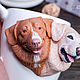 A mug with two pets. Portrait. Mugs and cups. artroombullibull. My Livemaster. Фото №4