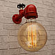 Светильник, лампа в стиле ретро, лофт, индастриал, стимпанк. Бра. Metalhorse Loft. Интернет-магазин Ярмарка Мастеров.  Фото №2