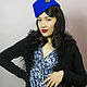 Order Cap hat 'Royal blue'. Novozhilova Hats. Livemaster. . Hats1 Фото №3