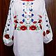 Women's embroidered blouse 'Daisies' ZHR3-229, Blouses, Temryuk,  Фото №1