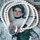 Necklace-choker made of pearls 'the lady with the cameo 2'. Chokers. Ekart Ekaterina Dmitrieva. My Livemaster. Фото №5