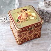 Для дома и интерьера handmade. Livemaster - original item Red jewelry box for vintage jewelry. Handmade.