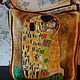 Women's leather bag And the Eternal Kiss by Klimt(Sold). Classic Bag. Innela- авторские кожаные сумки на заказ.. Online shopping on My Livemaster.  Фото №2