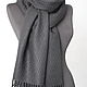 Домотканый узорный шарф. Кашемир + шелк. Шарфы. Weaving Finds. Ручное ткачество.. Ярмарка Мастеров.  Фото №6