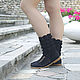 Order Summer ankle boots ' Emma'. KnittedBoots. Livemaster. . Ankle boot Фото №3