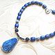 Order Necklace 'Royal Blue' (lazuli, coral, accessories LUX). Pani Kratova (panikratova). Livemaster. . Necklace Фото №3