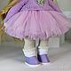 Knitted doll, interior in purple. Interior doll. mariedolls (mariedolls). My Livemaster. Фото №4
