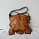 Leather bag maple leaf, Classic Bag, Noginsk,  Фото №1