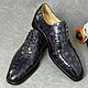 Order Men's oxfords made of genuine crocodile leather. SHOES&BAGS. Livemaster. . Oxfords Фото №3