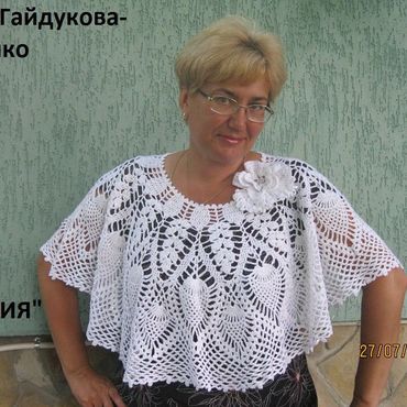 Одежда ручной работы. Ярмарка Мастеров - ручная работа Накидка-болеро "Элегия". Handmade.