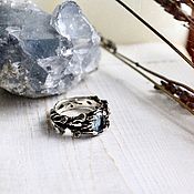 Кольцо «Корона Велеса» с лунным камнем