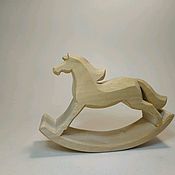 Материалы для творчества handmade. Livemaster - original item Wooden billet for painting, decoupage Rocking horse. Handmade.