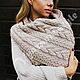 Scarf knitted from Marshmallow wool. Scarves. Марина Куртеева - knitt.style. Online shopping on My Livemaster.  Фото №2