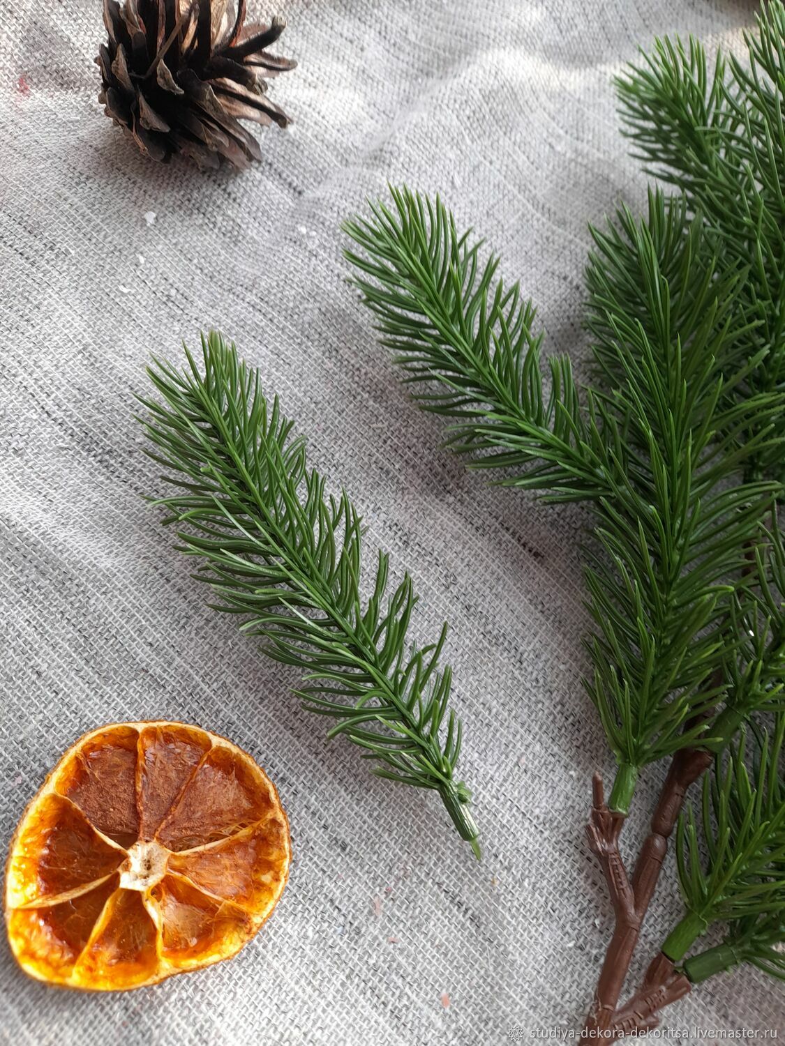 Ветки литой ели в интернет-магазине Ярмарка Мастеров по цене 100 ...