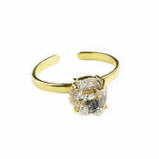 Украшения handmade. Livemaster - original item Herkimer Diamond Ring, Herkimer diamond ring. Handmade.