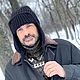 Шапка-ушанка вязаная УМА с подкладкой чёрный. Шапка-ушанка. Семейный бренд вязаной одежды БЛИЗКО. Ярмарка Мастеров.  Фото №4
