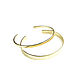 Order Gold-plated bracelet 'Minimalism' gold metal bracelet. Irina Moro. Livemaster. . Hard bracelet Фото №3
