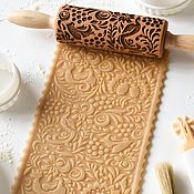 Small rolling pin with a Yummy pattern