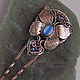 Butterfly hairpin with kyanite and garnet. Hairpin. Gala jewelry (ukrashenija). My Livemaster. Фото №6