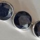 Комплекты 18.5 и 19 р-р с Сапфирами 14 Ct.Урал. Комплекты украшений. Роберт Серебро 999.. Ярмарка Мастеров.  Фото №7
