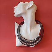 Украшения handmade. Livemaster - original item Copy of Copy of Copy of Copy of Mesh tube necklace with pearls. Handmade.