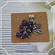 Pendant with amethyst and butterfly, Pendants, Smolensk,  Фото №1