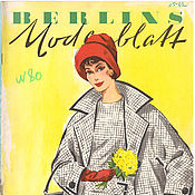 Винтаж handmade. Livemaster - original item Berlins Modenblatt Fashion Magazine - 3 1962 (March). Handmade.