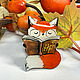 Brooch 'Red fox with the book Harry Potter fox book', Brooches, Bryukhovetskaya,  Фото №1