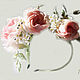 Las cintas: Delicadas rosas de seda natural, Headband, Volsk,  Фото №1