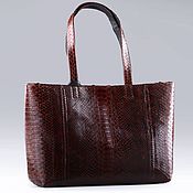 Сумки и аксессуары handmade. Livemaster - original item Women`s bag made of genuine python leather with a cosmetic bag inside IMP0500K. Handmade.