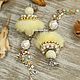 Order Mink, long earrings with stones 'Solar jellyfish'. Ekaterina Rud ( stylish stones ). Livemaster. . Stud earrings Фото №3