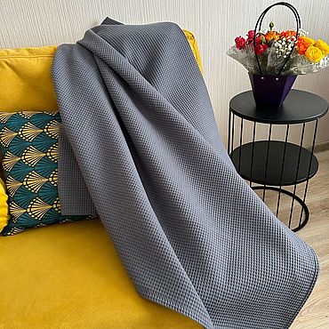 Текстиль ручной работы. Ярмарка Мастеров - ручная работа Пледы вафельный. Handmade.