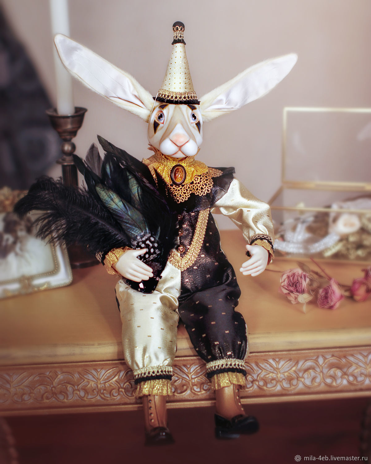 Интерьерная кукла Кролик Пьеро в интернет-магазине на Ярмарке Мастеров ...