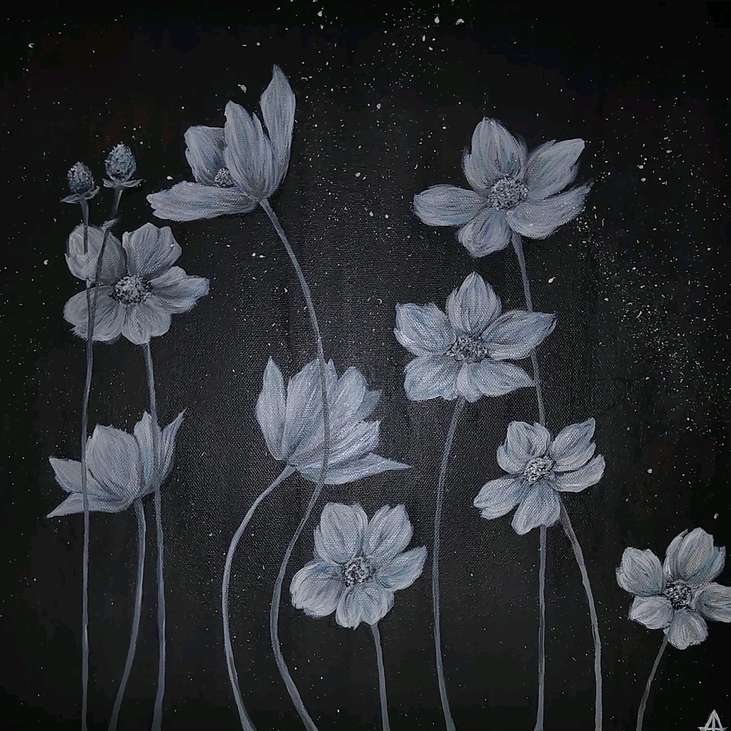 Интерьерная картина акрилом "Цветы" в интернет-магазине Ярмарка ...