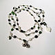 With pendant with hypersthene, chrome-diopside, and a moonstone. Necklace. Sonia Dov jewellery. My Livemaster. Фото №4