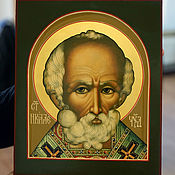 Иконы: Икона Святого Николая Чудотворца ,16*13 см