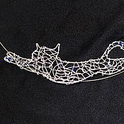 Necklace "seashells in net"
