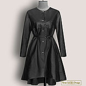 Одежда handmade. Livemaster - original item Yanuaria raincoat made of genuine leather/suede (any color). Handmade.