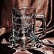 Самурай. Пивная кружка. Кружки и чашки. 'Белый Дракон' гравировка стекла. Ярмарка Мастеров.  Фото №5
